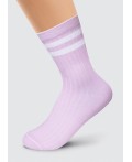 CLE Носки жен.L3001 маркет хл+эл, св.фиолетовый