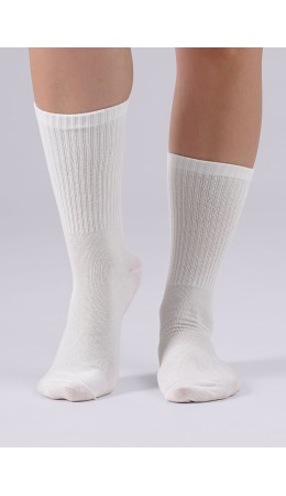 CLE Носки жен.S240 дизайн база хл+эл, белый