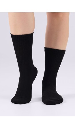 CLE Носки жен.S240 дизайн база хл+эл, чёрный
