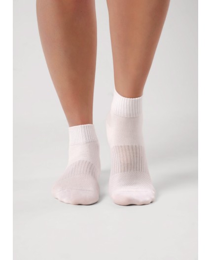 CLE Носки жен.S244 база сетка, белый