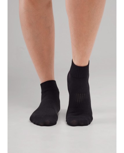 CLE Носки жен.S244 база сетка, чёрный