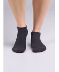 CLE Носки жен.Д203 хл+эл ук се, т.серый