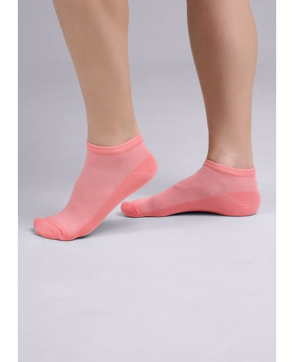 CLE Носки жен.Д203 хл+эл ук се, розовый