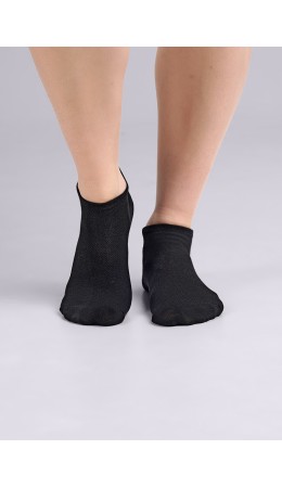 CLE Носки жен.Д203 хл+эл ук се, чёрный