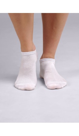 CLE Носки жен.Д203 хл+эл ук се, белый