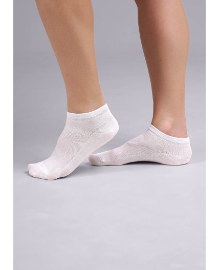 CLE Носки жен.Д203 хл+эл ук се, белый