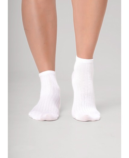 CLE Носки жен.Д5600 дизайн база укороч, белый