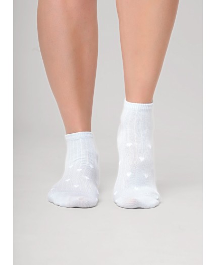 CLE Носки жен.Д5605 дизайн база укороч, св.голубой