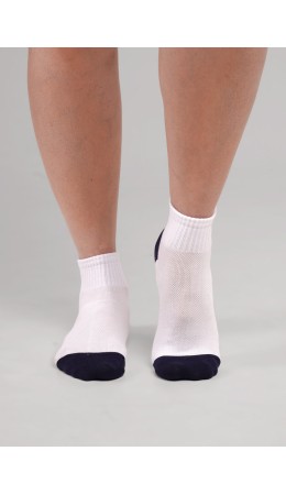 CLE Носки жен.Д5654 круиз хл+эл, белый/т.синий