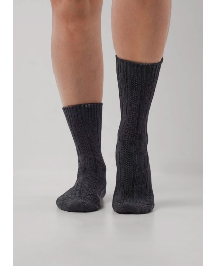 CLE Носки жен.Д681Х зима дизайн, чёрный