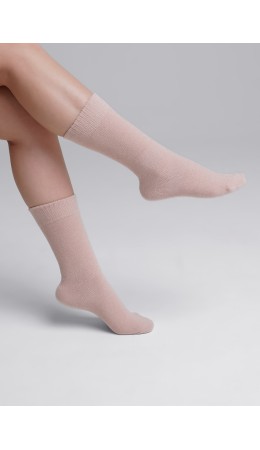 CLE Носки жен.Д952С синель дизайн, бежевый