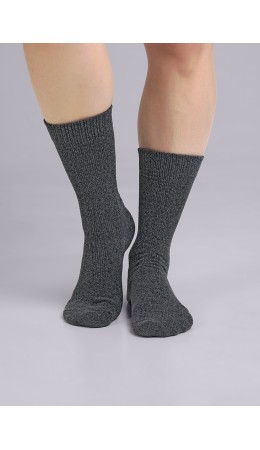 CLE Носки жен.Д952С синель дизайн, чёрный