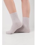 CLE Носки жен.Д969Т травка дизайн, св.серый
