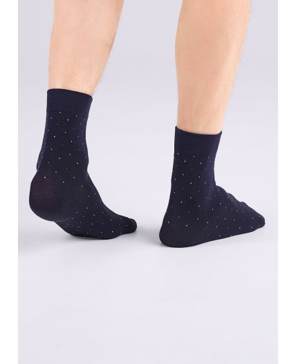 CLE Носки муж.M1000 база хл+эл, т.синий