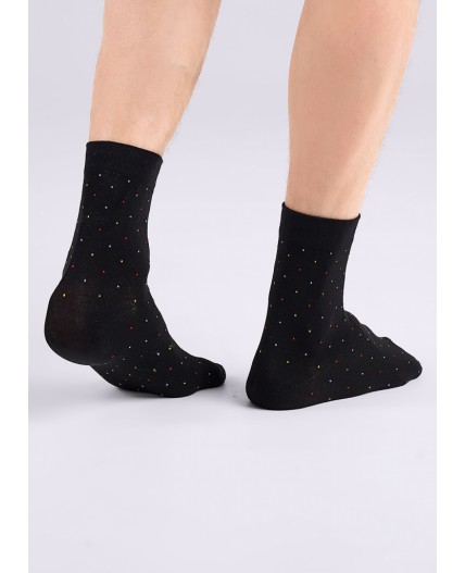 CLE Носки муж.M1000 база хл+эл, чёрный