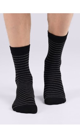 CLE Носки муж.M1001 маркет хл+эл, чёрный
