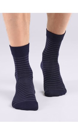 CLE Носки муж.M1001 маркет хл+эл, т.синий