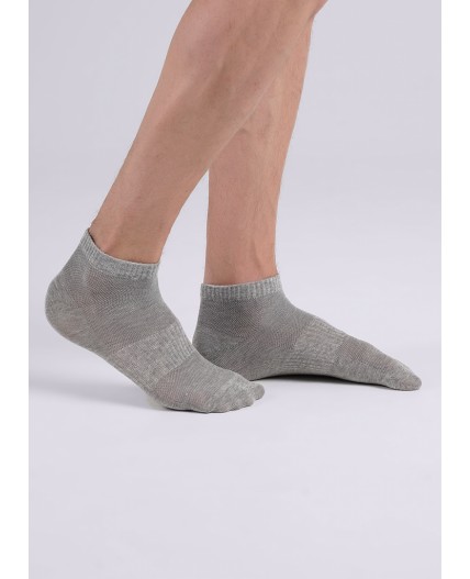 CLE Носки муж.M2000 маркет сетка, меланж серый