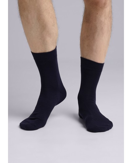 CLE Носки муж.К004Л база хл+эл, т.синий