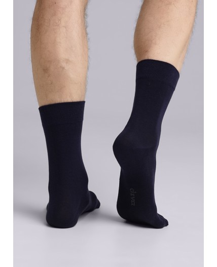 CLE Носки муж.К004Л база хл+эл, т.синий