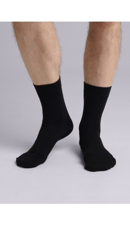 CLE Носки муж.К004Л база хл+эл, чёрный