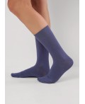 CLE Носки муж.К008Л дизайн база хл+эл, джинсовый