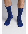 CLE Носки муж.К009Л дизайн база хл+эл, т.синий