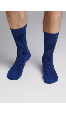 CLE Носки муж.К009Л дизайн база хл+эл, т.синий