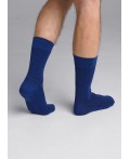 CLE Носки муж.К009Л дизайн база хл+эл, т.синий