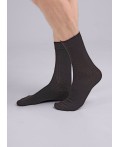 CLE Носки муж.К3402Л дизайн база хл+эл, т.коричневый