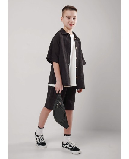 CLE Сорочка верх.мал. 863311/16муж, чёрный