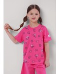 CLE Футболка дев. 867432/17кд_п, т.розовый
