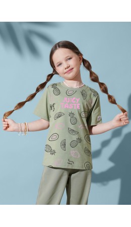 CLE Футболка дев. 867432/17кд_п, хаки