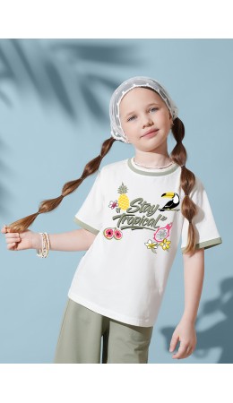 CLE Футболка дев. 867435/17кд_п, молочный