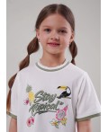 CLE Футболка дев. 867435/17кд_п, молочный