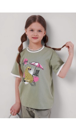 CLE Футболка дев. 867435/17кд_п, хаки