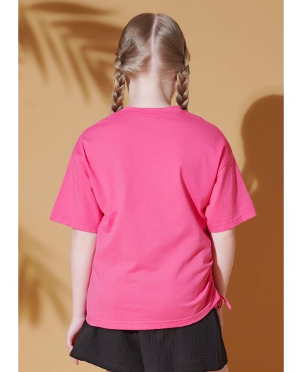 CLE Футболка дев. 867438/17кд_п, т.розовый