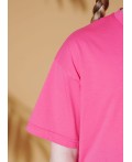 CLE Футболка дев. 867438/17кд_п, т.розовый
