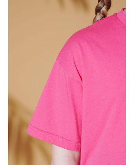 CLE Футболка дев. 867438/17кд_п, т.розовый