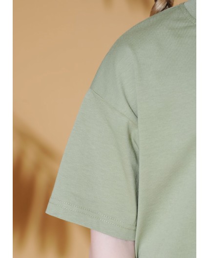 CLE Футболка дев. 867438/17кд_п, хаки