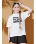 CLE Футболка дев. 867439/17кд_п, молочный