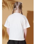 CLE Футболка дев. 867439/17кд_п, молочный