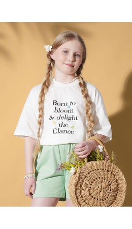 CLE Футболка дев. 867440/17кд_п, молочный