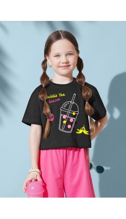 CLE Футболка дев. 867441/17кд_п, чёрный