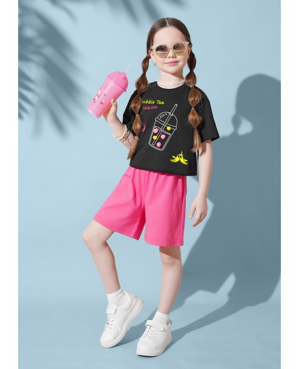 CLE Футболка дев. 867441/17кд_п, чёрный