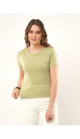CLE Футболка жен. 267166рп, св.зелёный/хаки