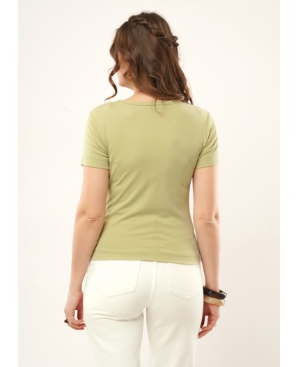 CLE Футболка жен. 267166рп, св.зелёный/хаки