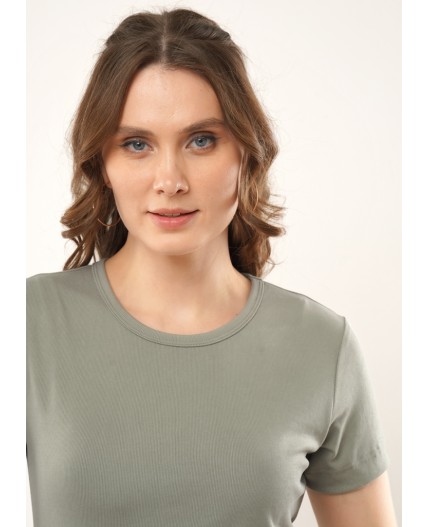 CLE Футболка жен. 267166рп, хаки/т.хаки