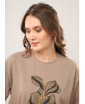 CLE Футболка жен. 267167зз_п, св.коричневый