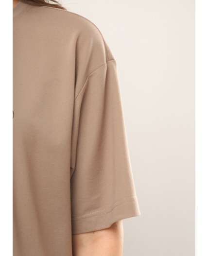 CLE Футболка жен. 267167зз_п, св.коричневый